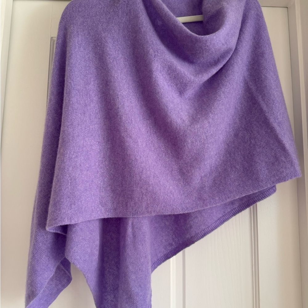 Elegant Purple Women's Poncho